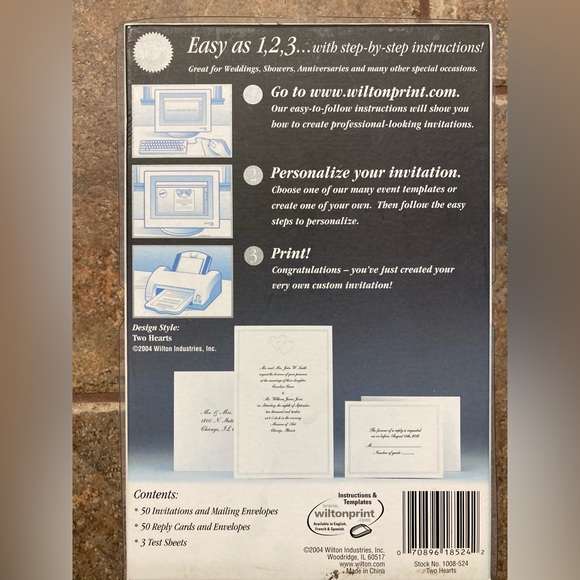 Wilton invitation set - Picture 10 of 10